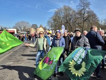 Grüne auf der Demo gegen Rechts