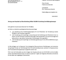 Antrag Fortbildung