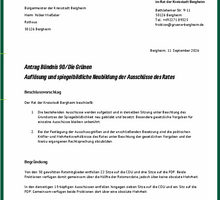 Unser Antrag zur auflösung der Ausschüsse